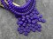 *50* 6x3mm Purple Washed Etched Sapphire Heishi Rondelle Beads